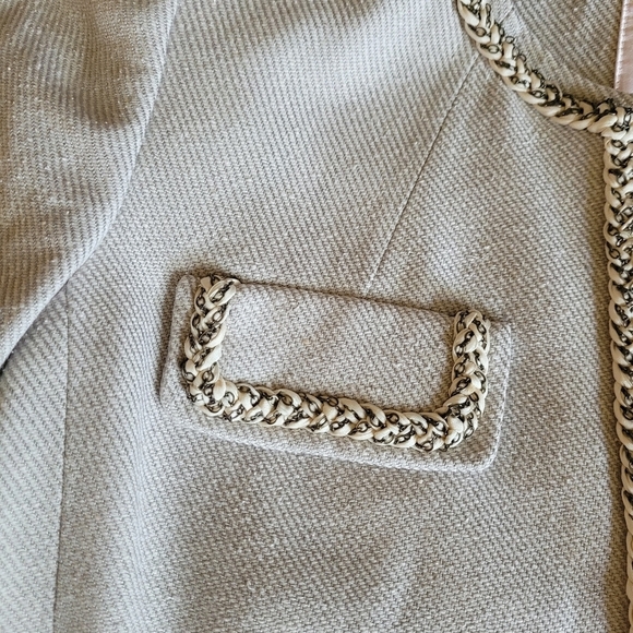 Rebecca Taylor silk blend cropped blazer size 4 - Picture 6 of 16